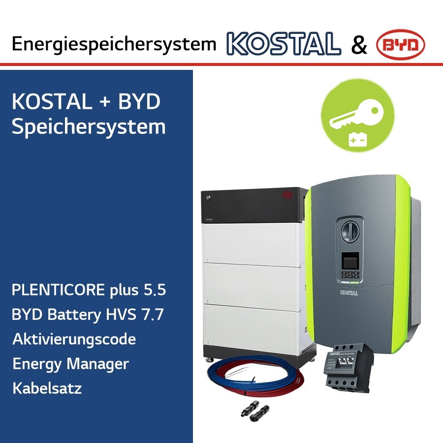 KOSTAL/BYD 3-Ph.Energiespeichersystem PLC5.5/H7.7